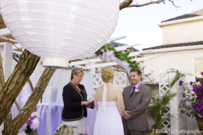 Garden wedding with lanterns - wedding photography sydney